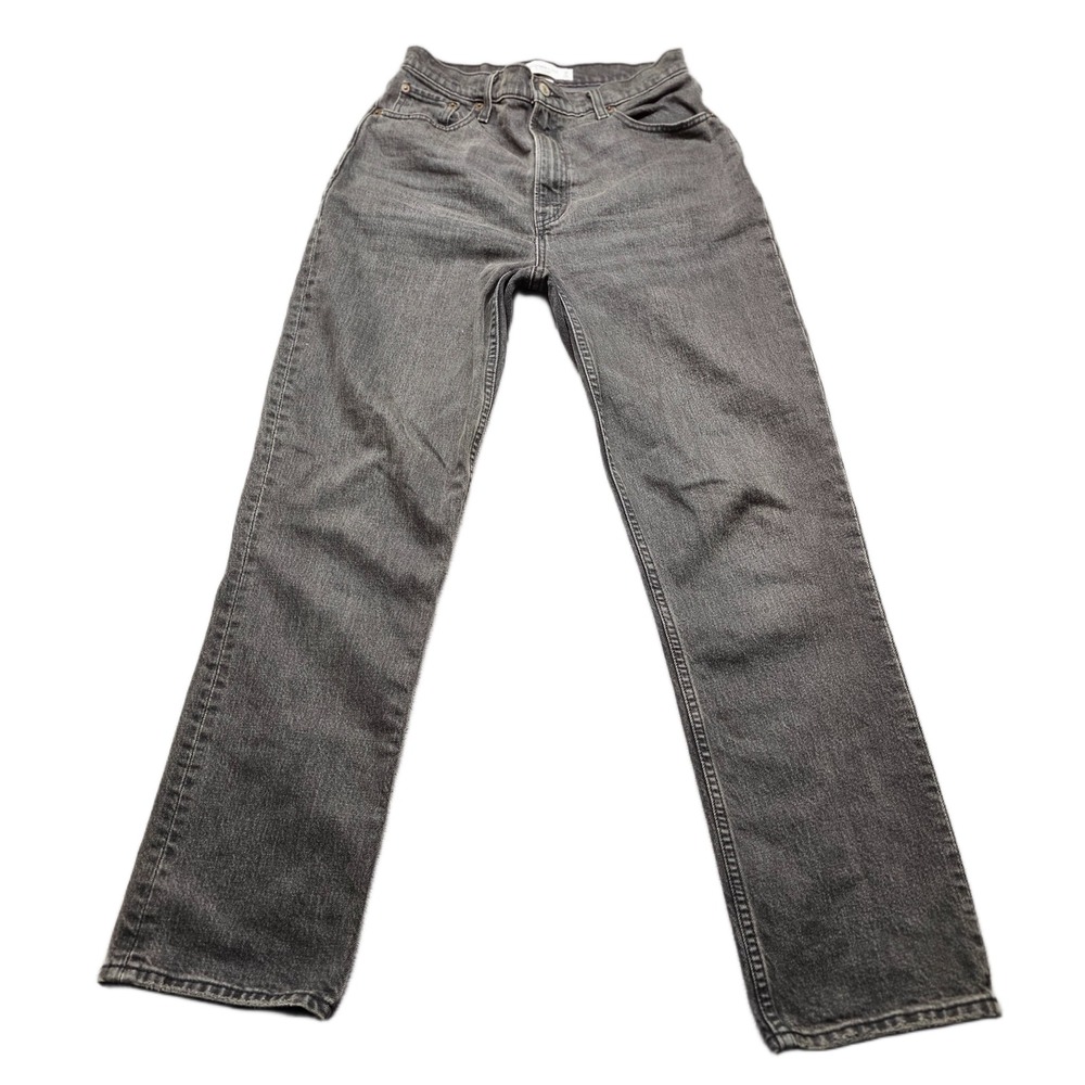 Abercrombie & Fitch 90's‎ Curve Love Jeans Womens 28/6R Black Denim Straight Leg